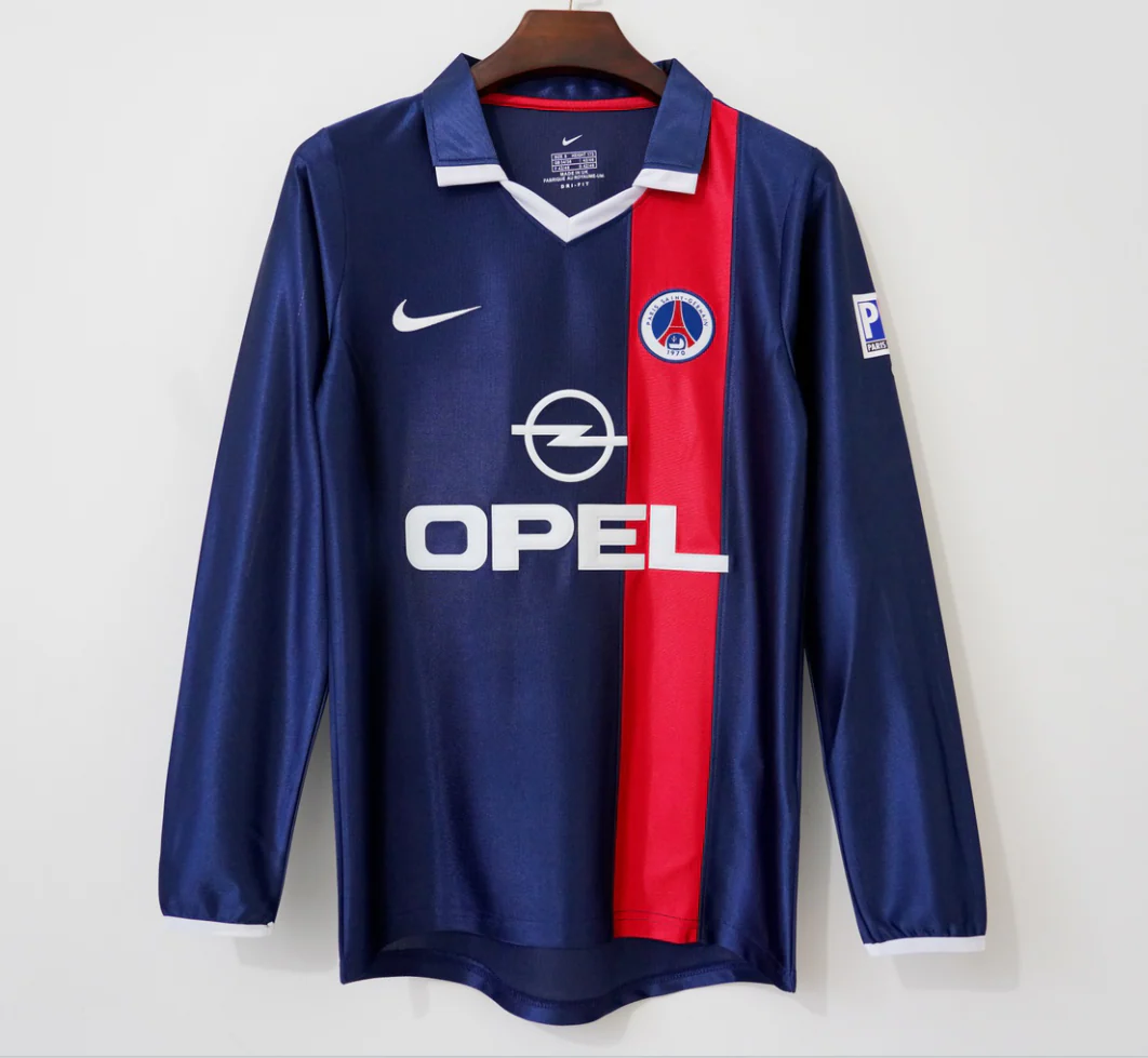 2001-2002 Maillot PSG Domicile Retro Manches Longues – Image 2